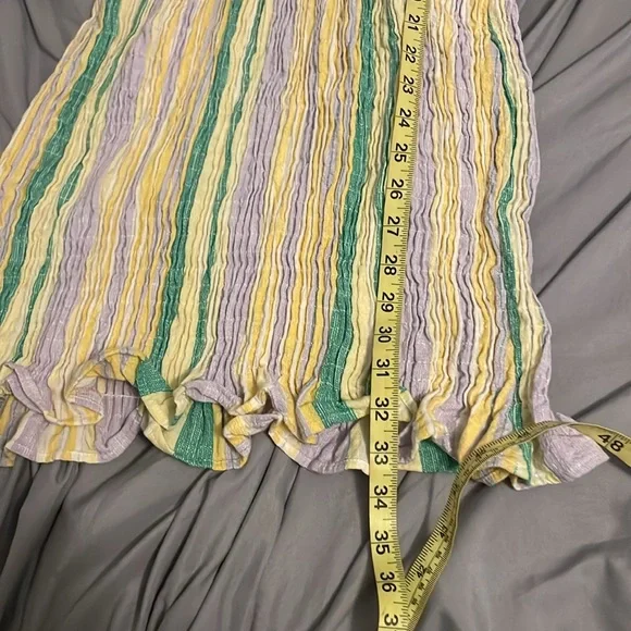 Zara Sz Medium Smocked Skirt Dress GUC BSC - Picture 6 of 7